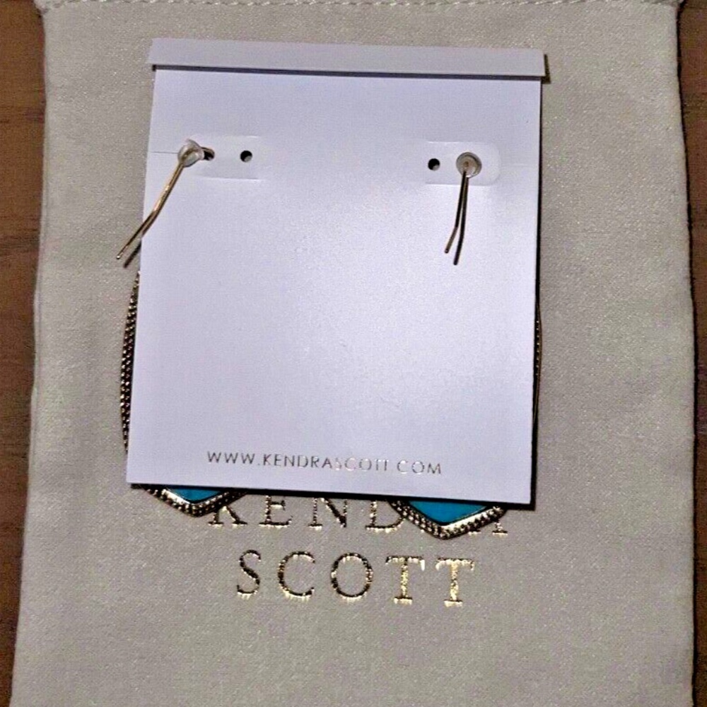 Kendra Scott Deva Turquoise Abalone Shell Earring… - image 6